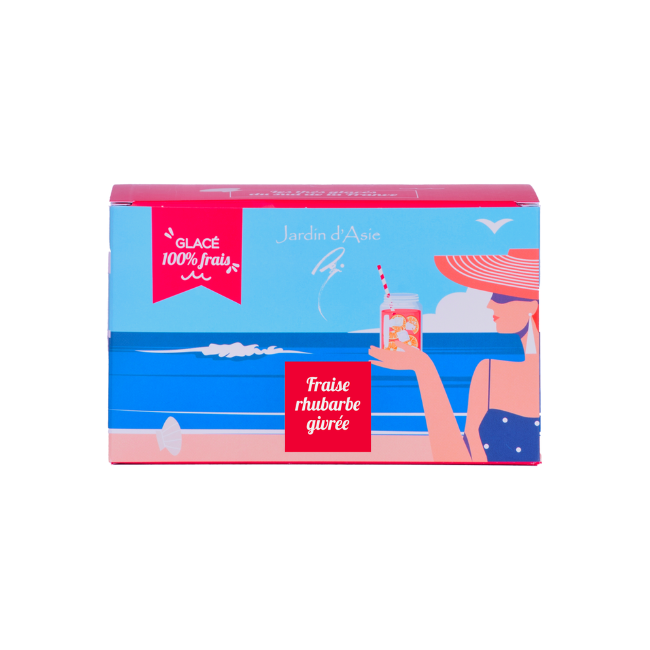 Thé givré fraise rhubarbe x15