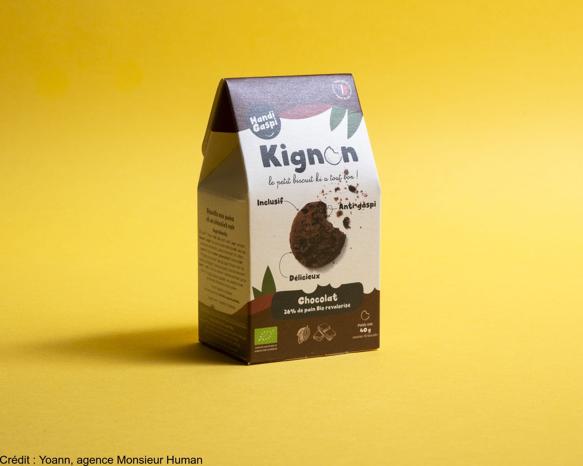 Mini biscuits anti-gaspi & inclusif tout choco format snacking (paquet de 40gx15)