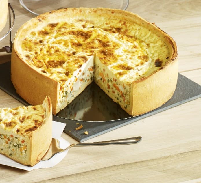 Tarte noix de st jacques et petits légumes