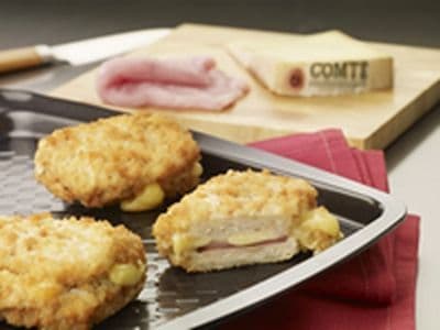 Escalopes cordon bleu comté aop, 6 pièces de 150g - 2 bq