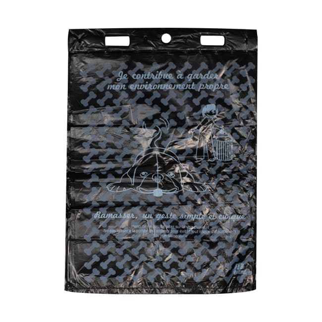 Sacs à déjection canine noir par 500