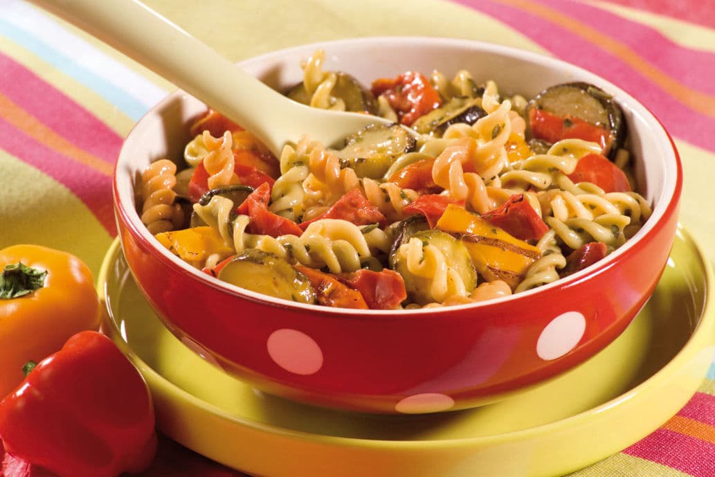 Salade de tortis aux légumes grillés