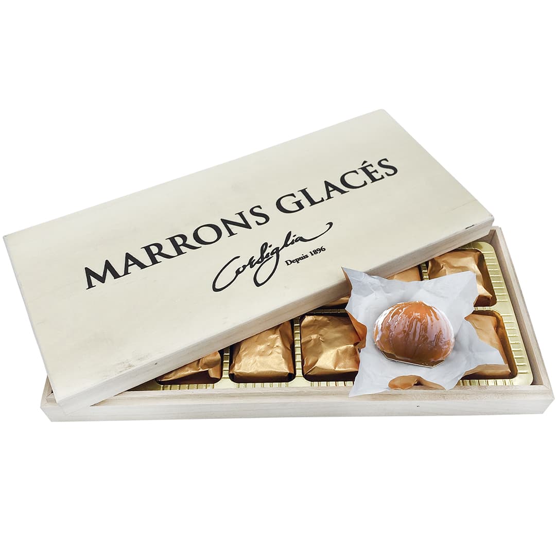 Marrons glacés boite de 12 , turin 240gr corsiglia