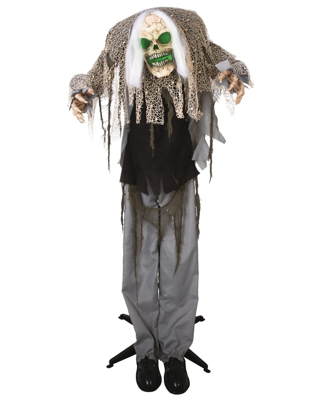 Automate monstre bossu sur pied - animé, sonore, lumineux - 160cm