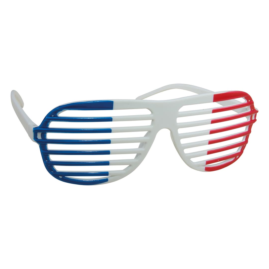 Lunettes à barreaux - bleu, blanc, rouge