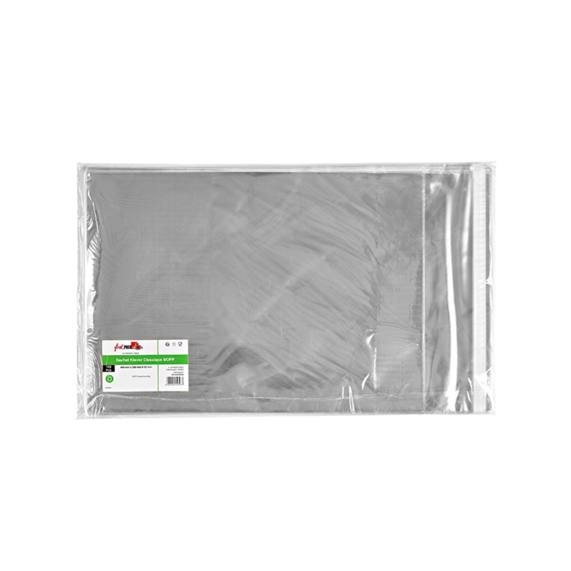 Sachet klever refermable bopp  460x330mm h90mm, 1 000pcs