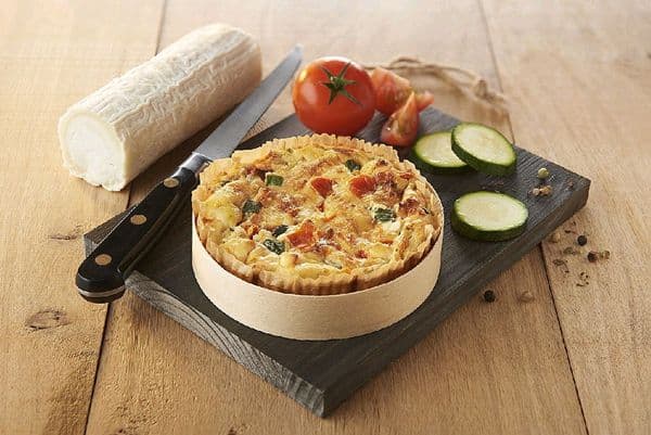 Cœur de tarte courgette, tomate, chèvre, 6 pièces de 200g