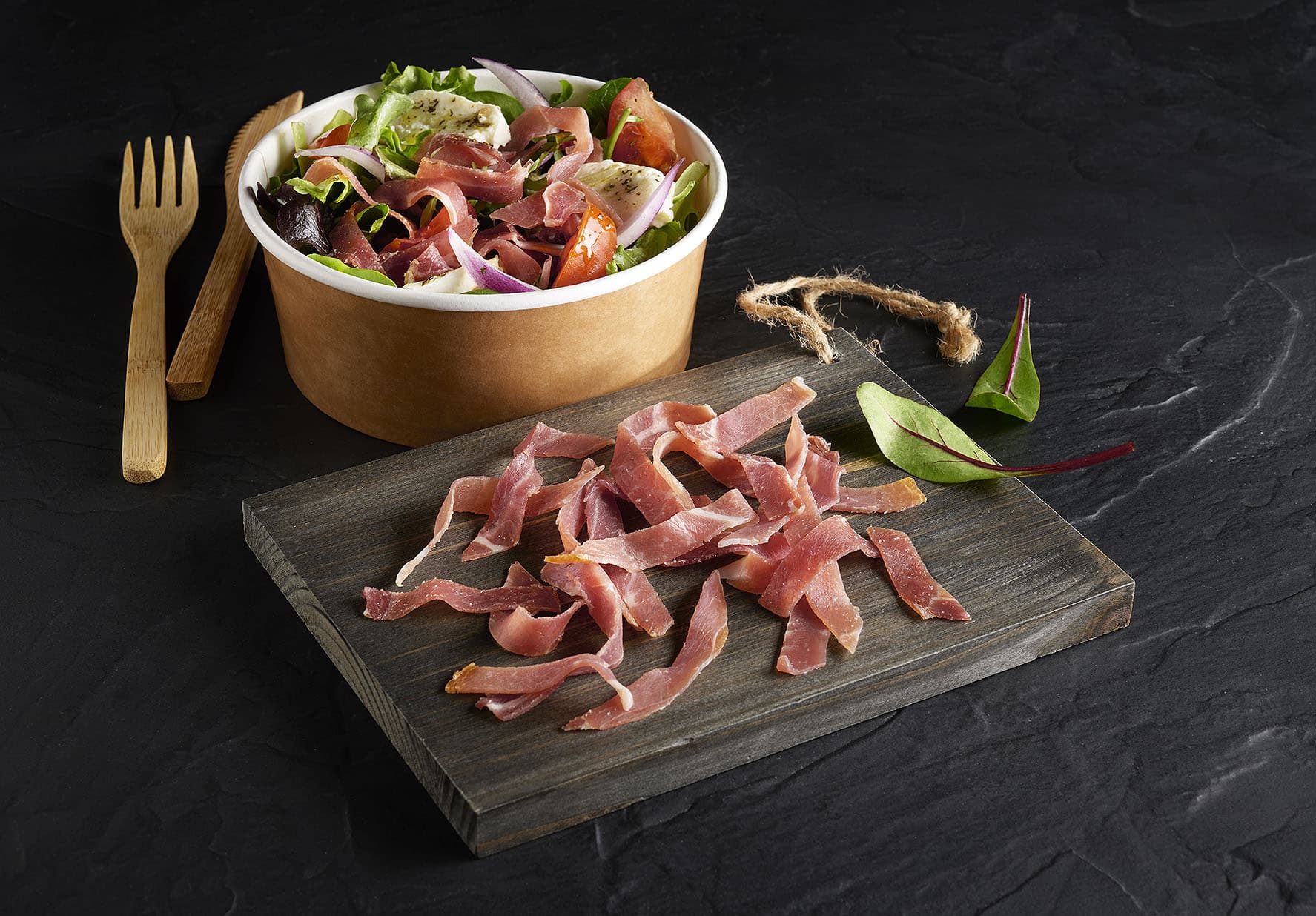 Allumettes de jambon sec en barquette de 500g