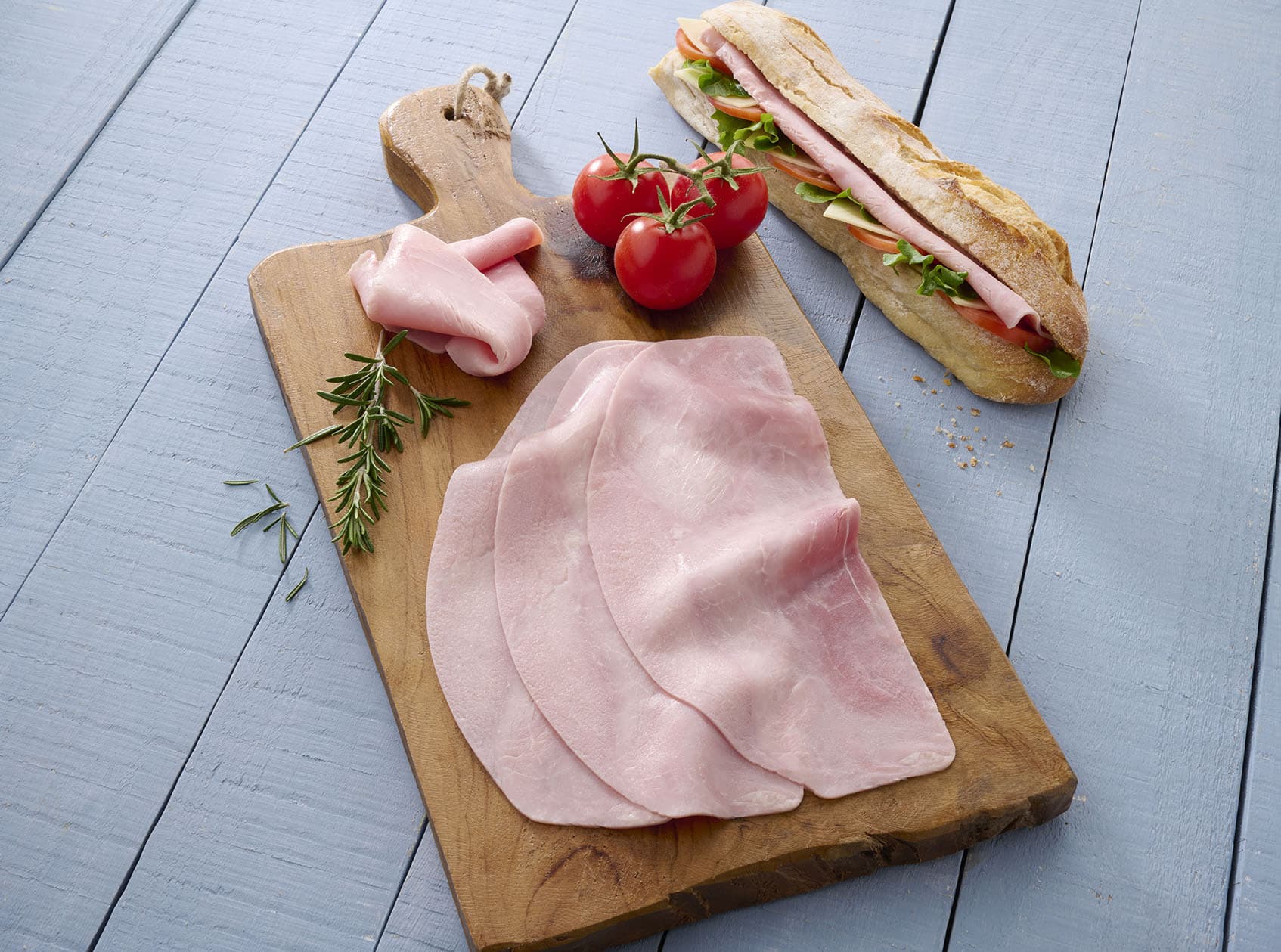Jambon découenné dégraissé format baguette