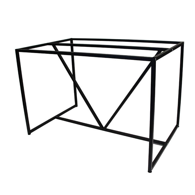 Pied de table rectangulaire acier istre noir