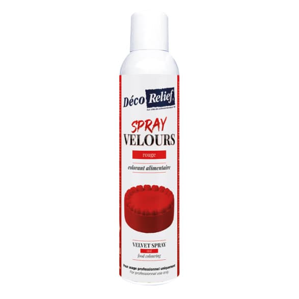 Spray velours rouge - beurre de cacao - 300 ml