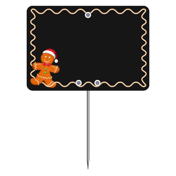 10 étiquettes mannele "spécial fêtes" 7x5 cm à pique