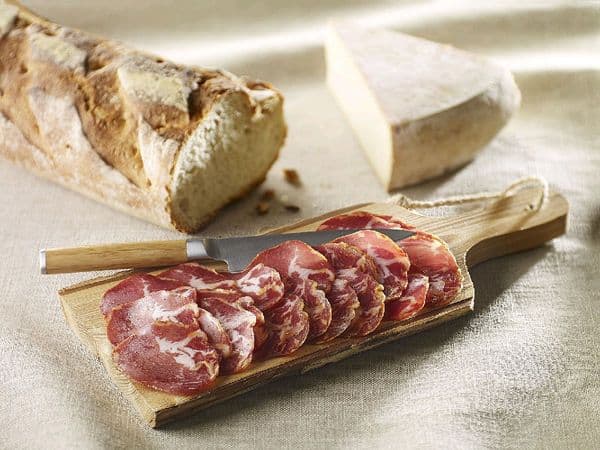 Coppa tranchée, échine de porc coppa, barquette de 500g