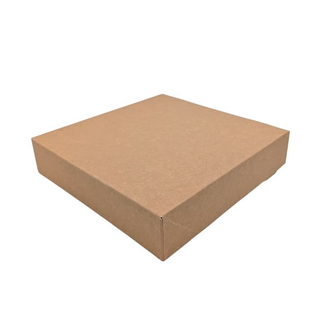 Boîte kraft carrée 230x230x50mm par 50 pièces