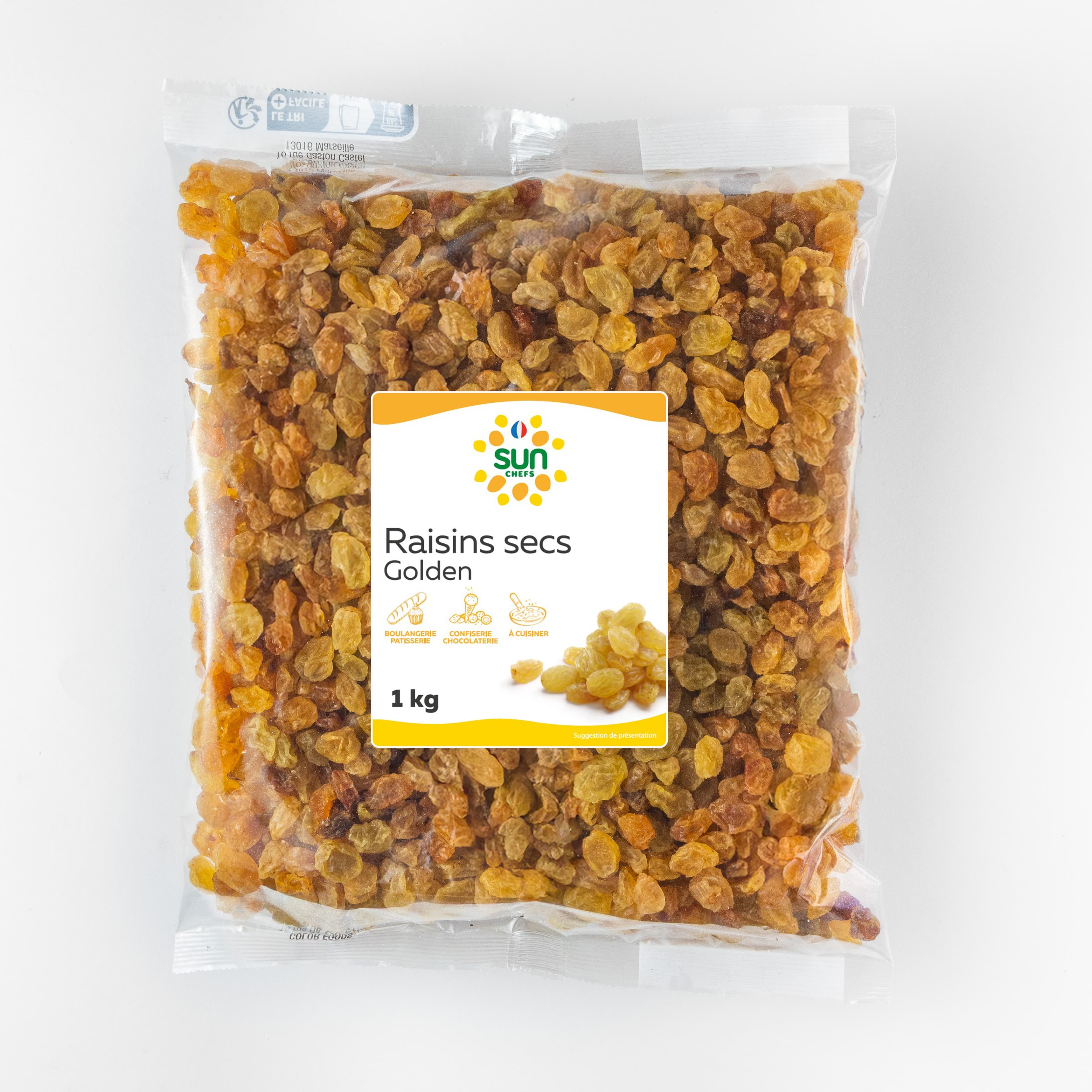 Raisins secs blonds golden - lot de 10x1 kg