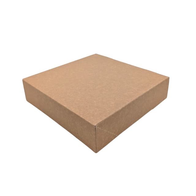 Boîte kraft carrée 200x200x50mm par 50 pièces