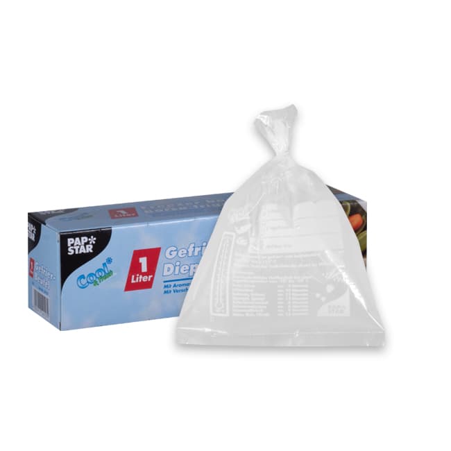 Sacs congélation 1 l  24 x 16 cm avec attache par 100