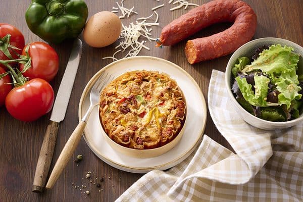 Coeur de tarte chorizo à l'espagnole, 6 pièces de 200g