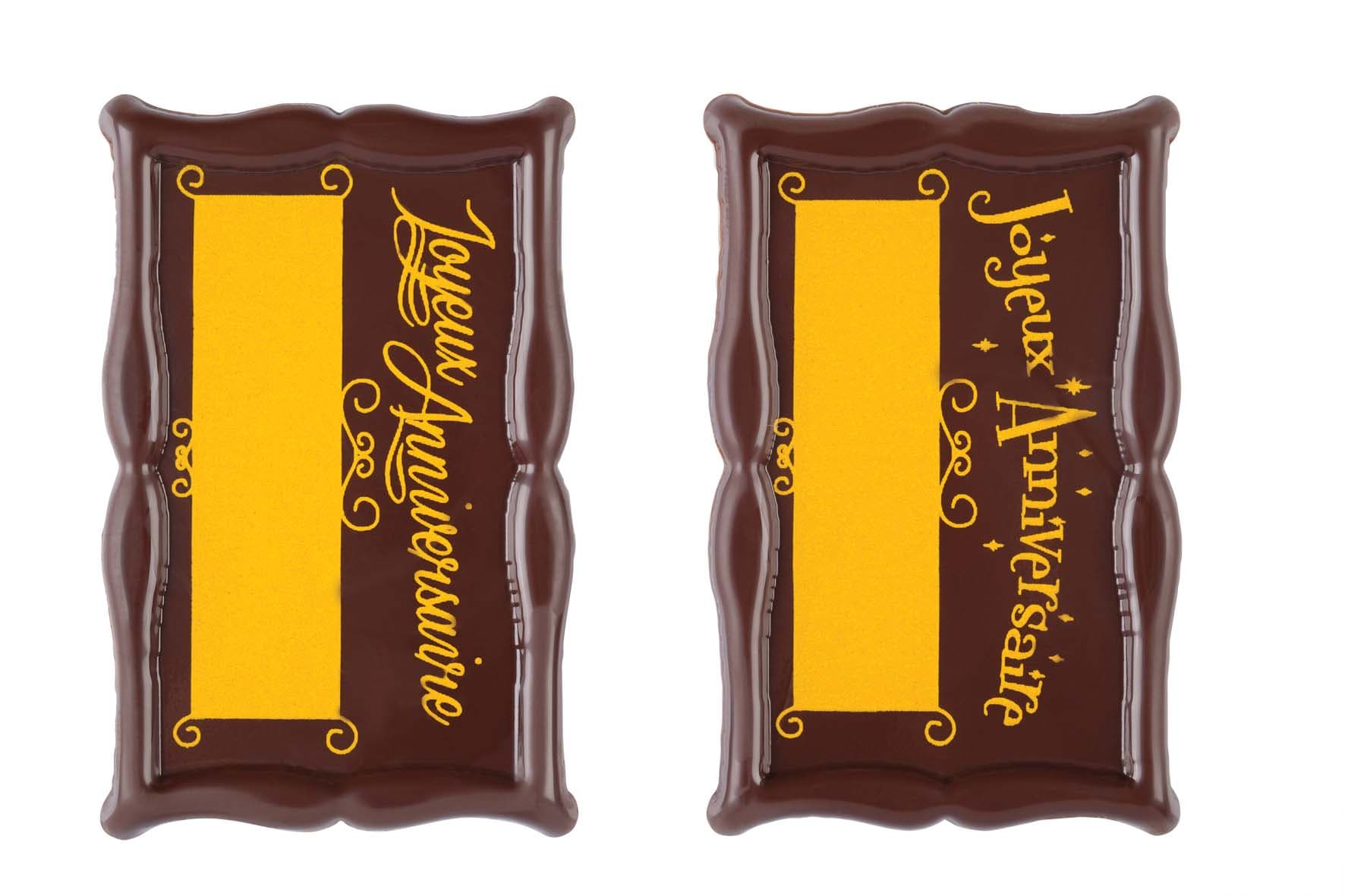 Rectangle 88 x 52 mm joyeux anniversaire a graver anniversaire