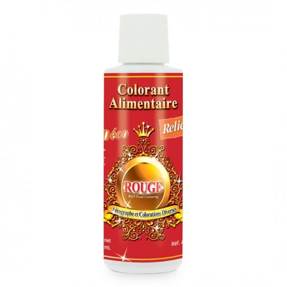 Colorant liquide professionnel à base d'eau rouge 125ml - spécial aérographe - a09.