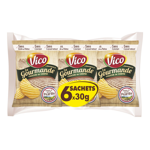 Chips la gourmande carton 90 sachets de 30g vico