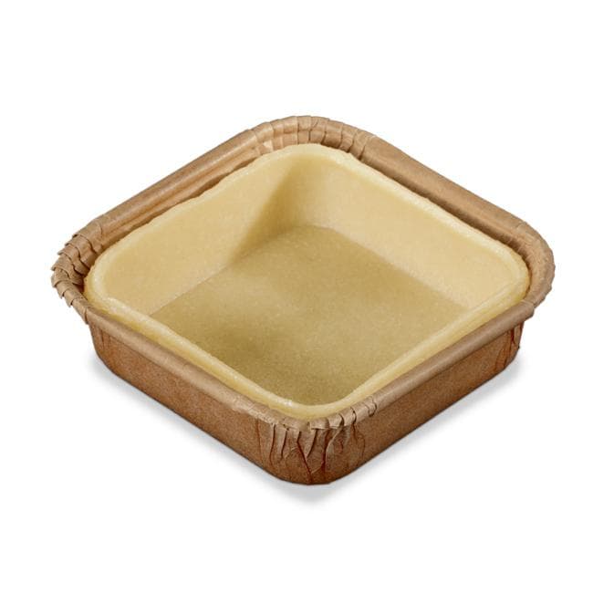 Fond de tartelette carré pâte sucrée beurre crue