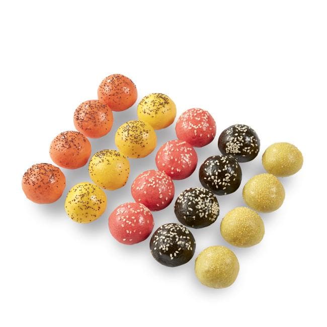 Mini brioches colorées