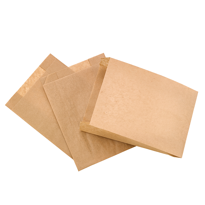 Sac kraft brun ingraissable tout usage 140x70x210mm, 1000pcs