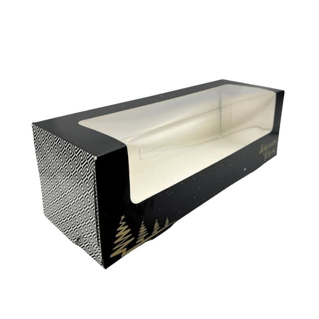 Boîte à bûche avec fenêtre collection Élégance 340x110x110 par 200 pièces