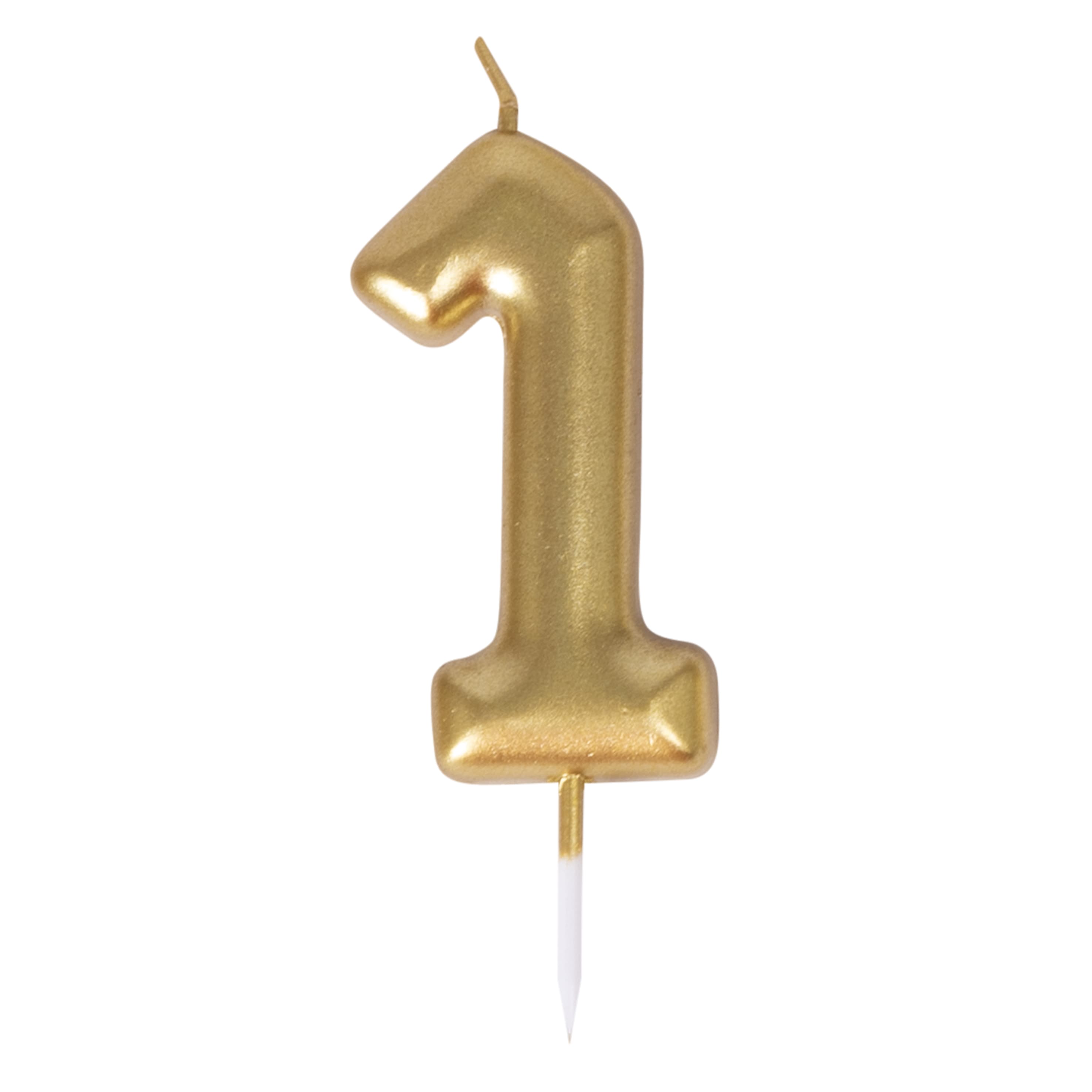 Bougie or - chiffre 1