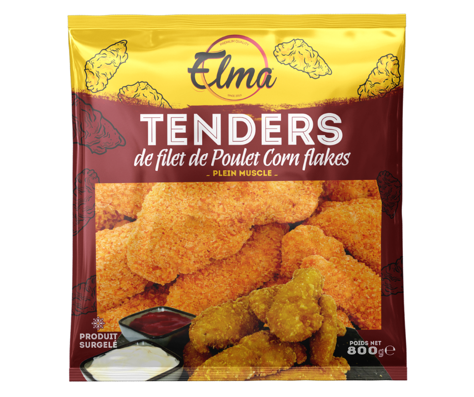 Tenders de filet de poulet elma halal 800g x7