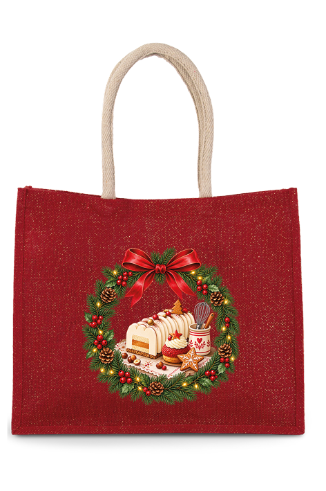 Grand sac shopping - brillant - spécial fëtes - lot de 5 sacs