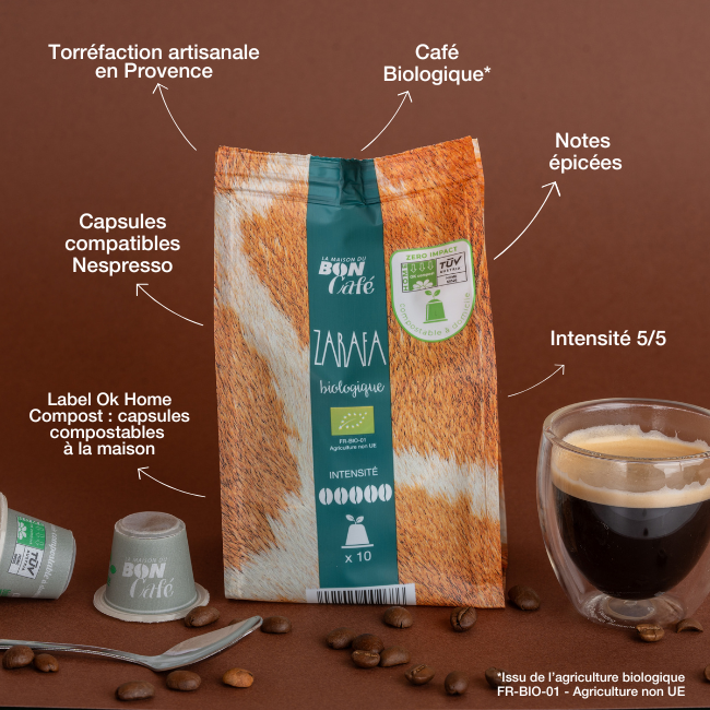 Pack capsules junglespresso zarafa bio 5+1 gratuit