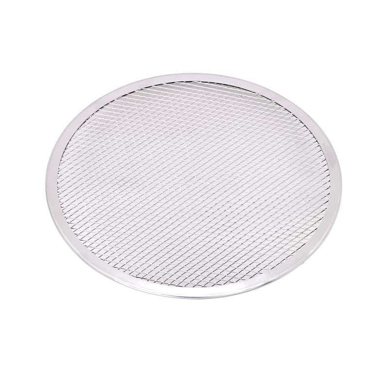 Grille à pizza ronde aluminium à fond ajouré ø30,5cm h4mm, 12pcs