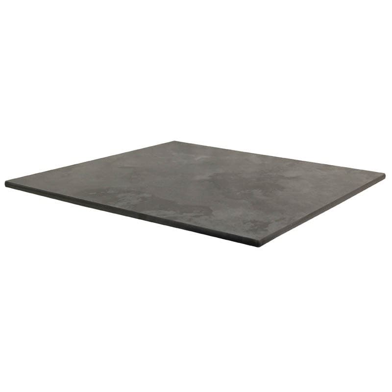 Plateau de table carré 70x70 cm mesa compact pierre de lave
