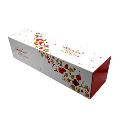 Boîte à bûche décor corne d'abondance 400x110x100  x20