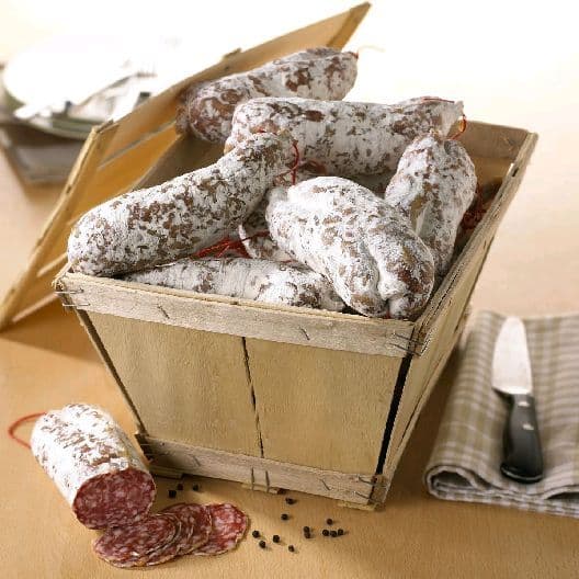 Saucisson sec 300g, bourriche de 14 pièces