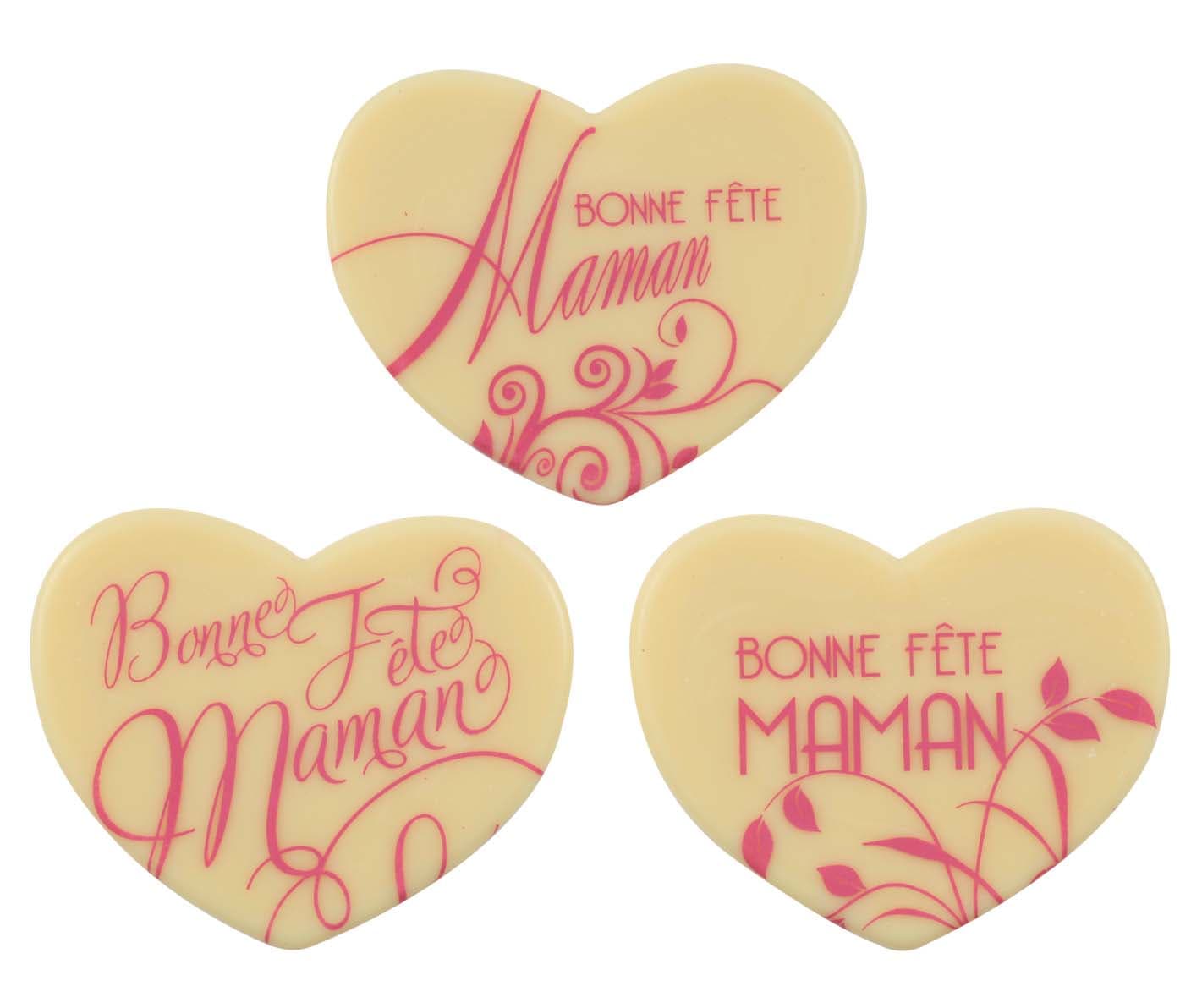 Coeur 54 x 45 mm bonne fete maman  fete des meres