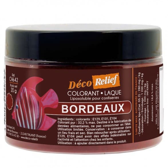 Colorant liposoluble bordeaux 20 g