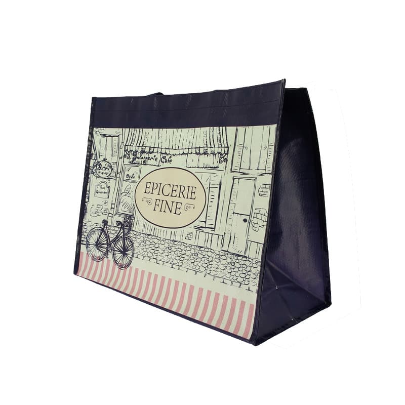Sac cabas polypro tresse gm epicerie fine 42x20x33