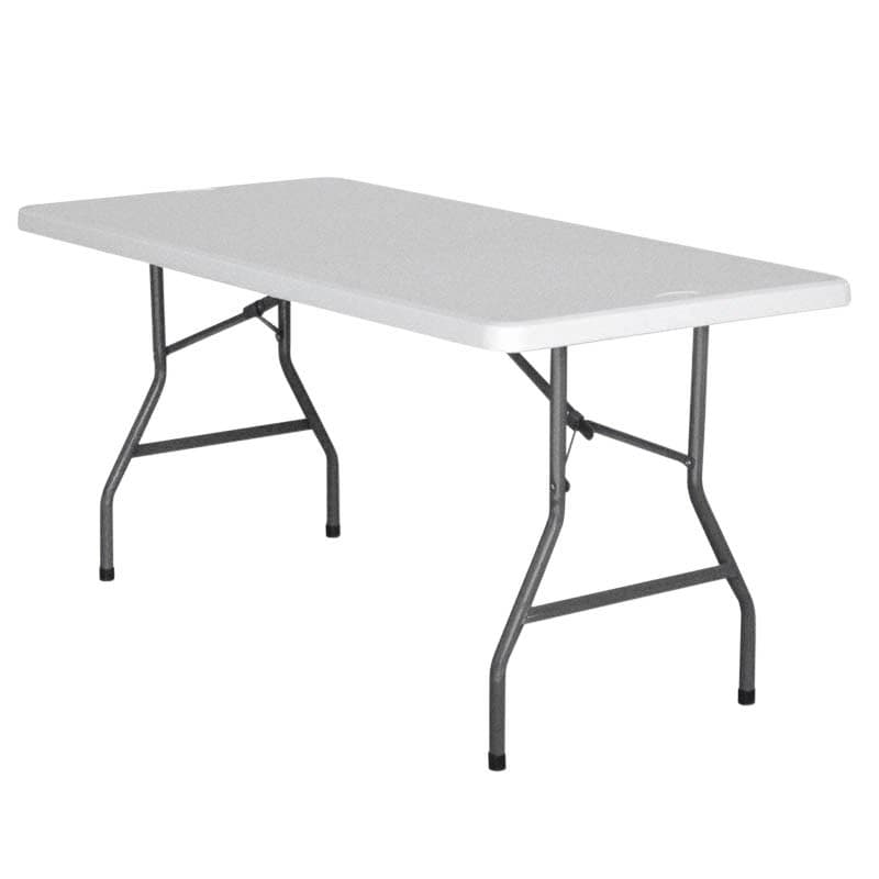 Table de réception rectangulaire 152x76 cm nimes blanche