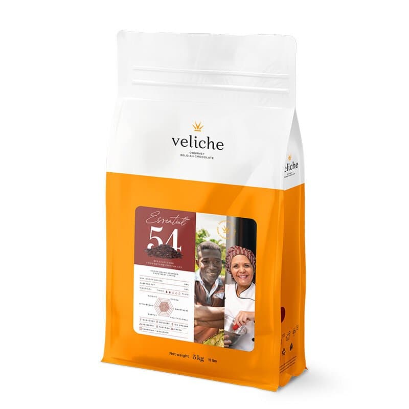 Essential 54 - chocolate belge de couverture noir 54%