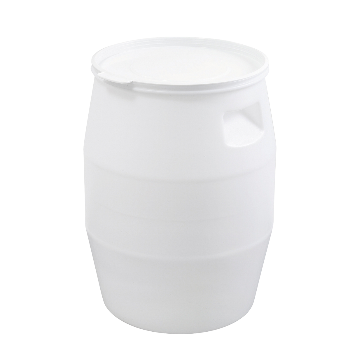 Fût 50 l + couvercle languette - blanc