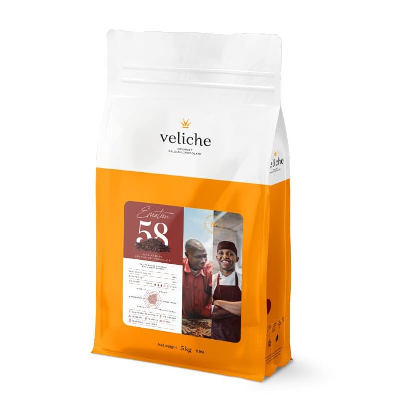 Emotion 58 - chocolate belge de couverture noir 58%