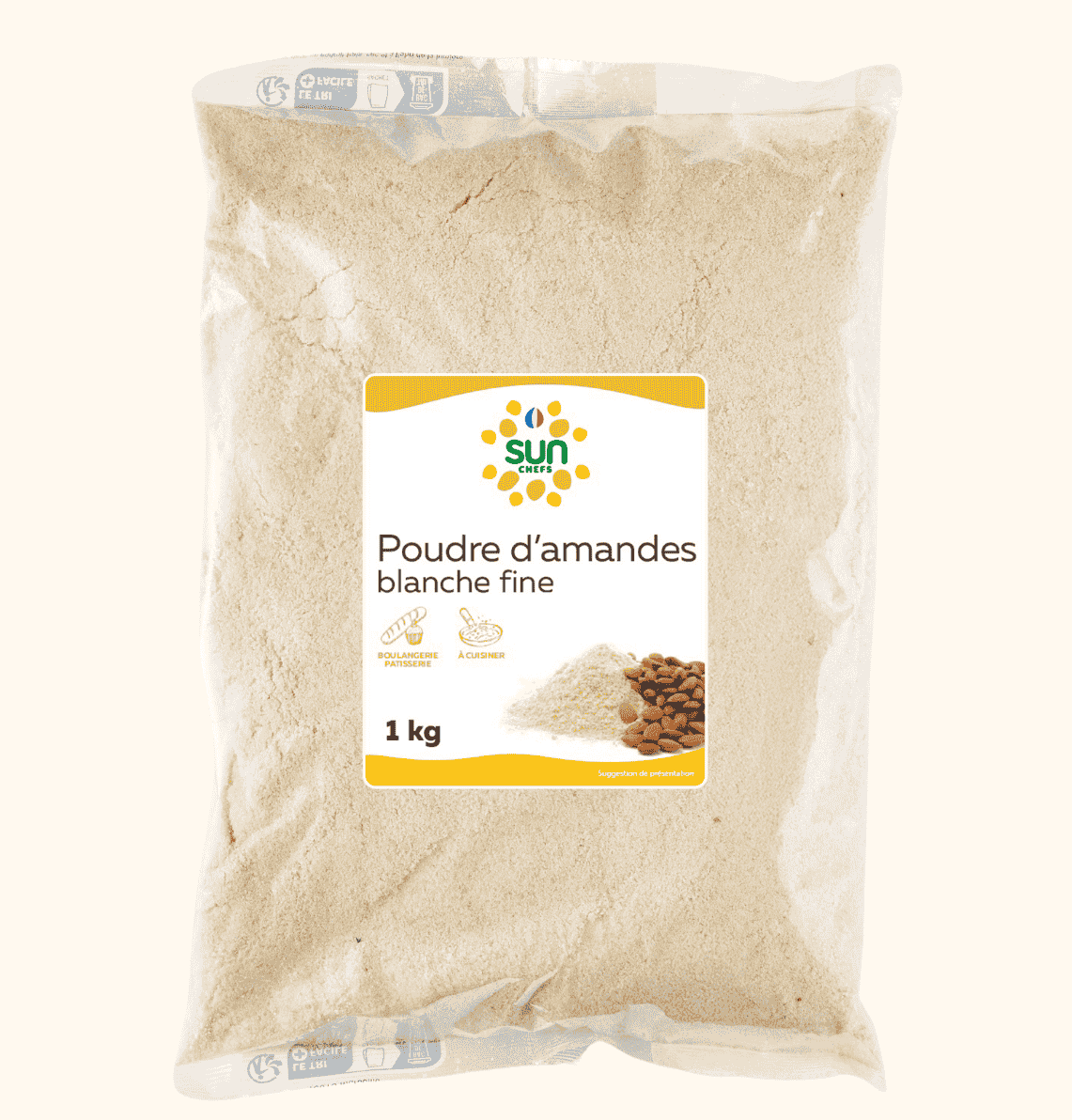 Poudre d'amande blanche extra fine - lot de 6