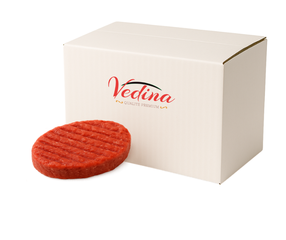 Steaks haches stries 20% halal vedina 100g x24