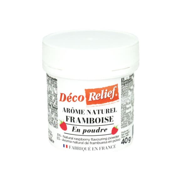 Poudre d'arômes naturel framboise - 40g