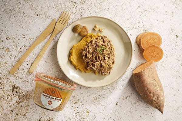 Parmentier de canard, patates douces et petits marrons, 6 bocaux de 260g