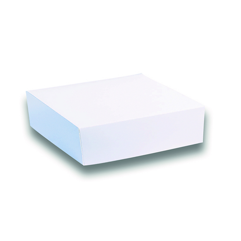 Boite pâtissière carton blanche 200x200x80mm, 50pcs