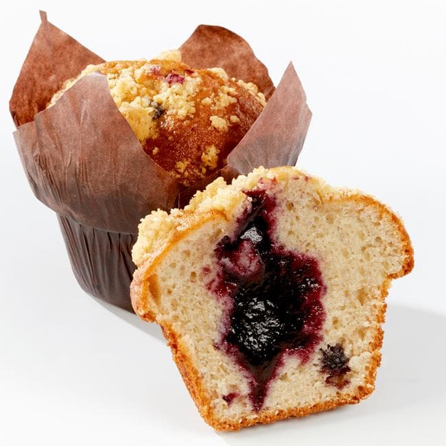 Muffin myrtille fourré aux myrtilles